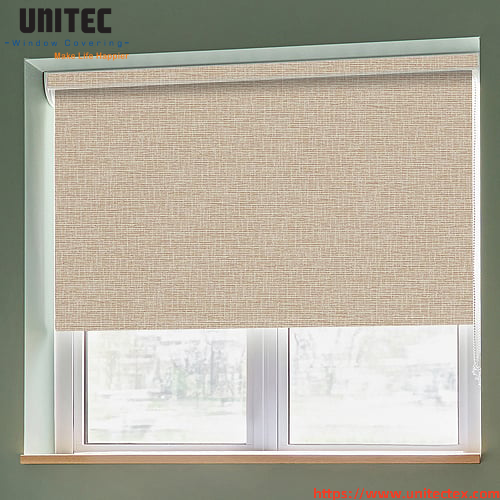white 100% blackout roller blinds