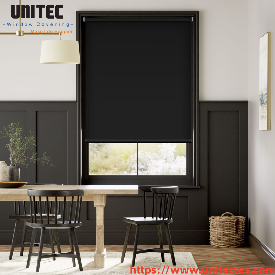 blackout black blinds with easy installation