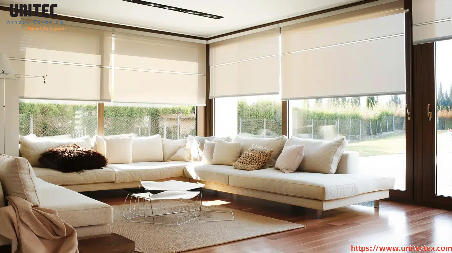 roller blinds for privacy control