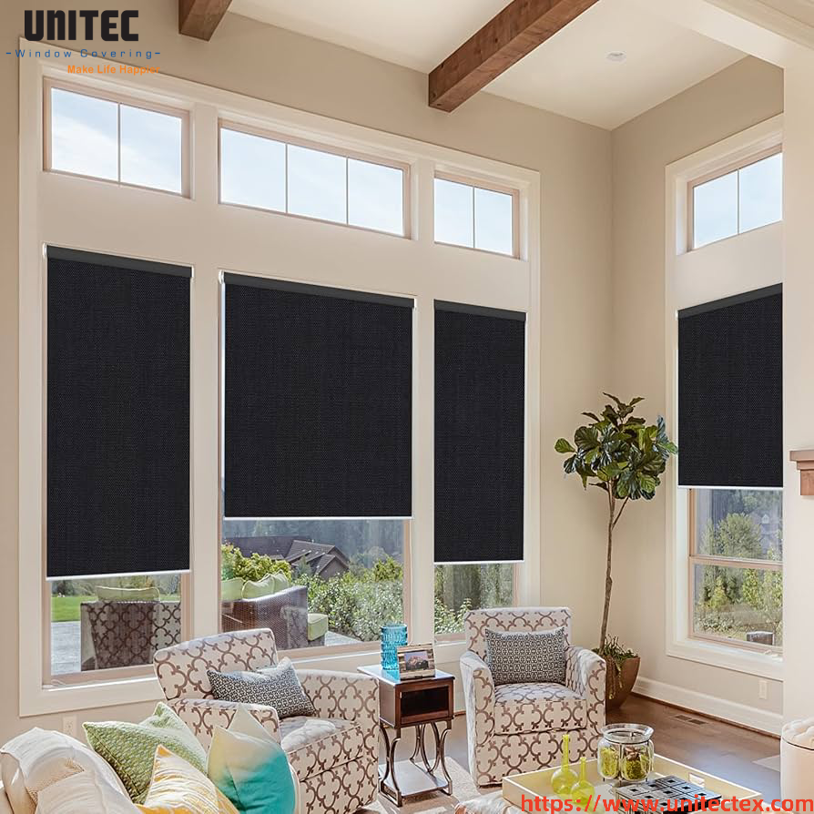 blackout black blinds with easy installation