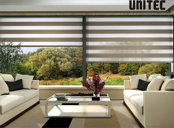 Day and night roller blinds