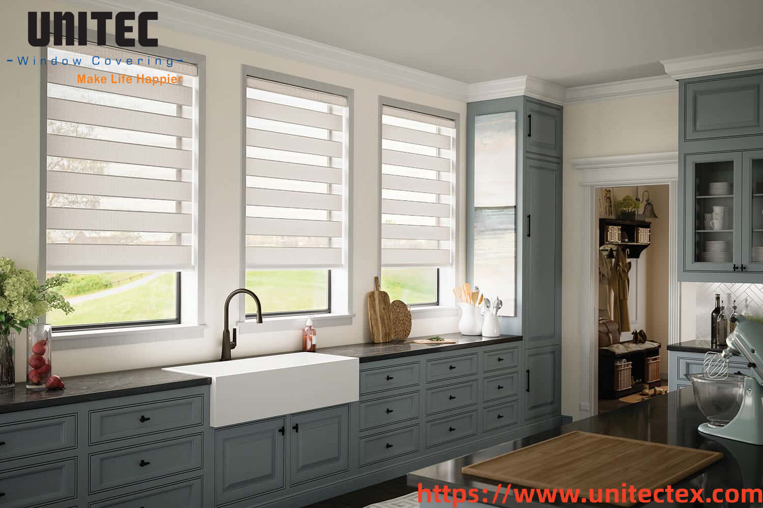 transitional window shades