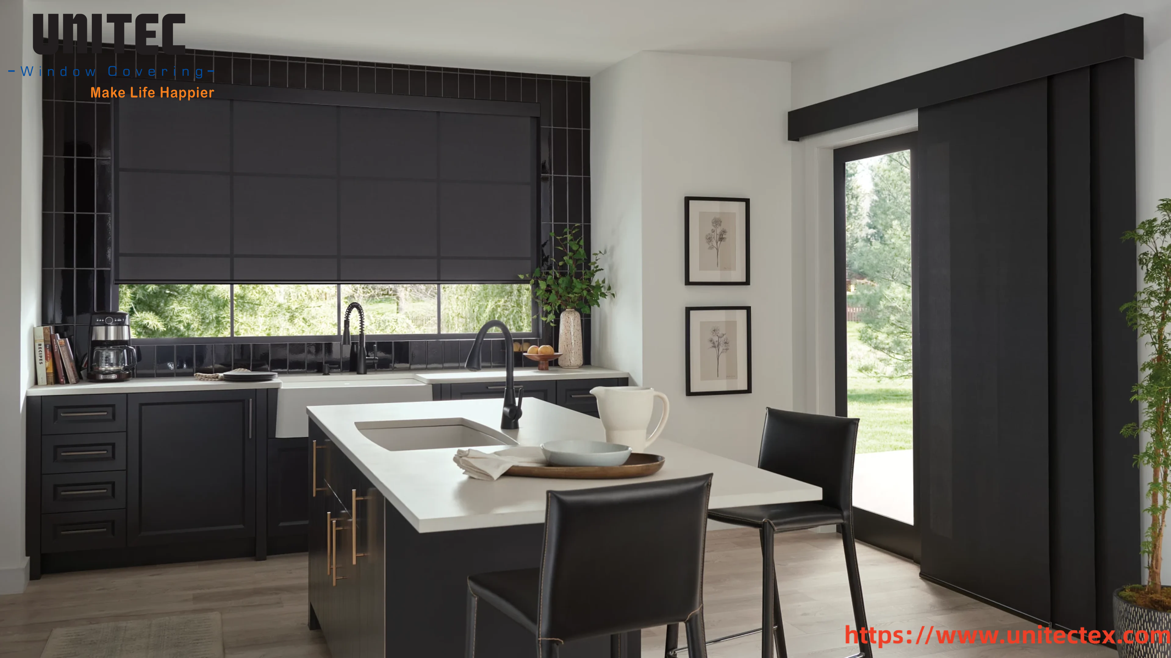 blackout vinyl roller shades