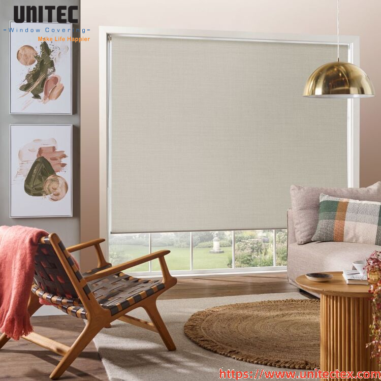 Although blackout roller blinds are not acoustic panels, the dense, multi-layer fabric structure provides measurable sound absorption in mid-frequency ranges (500–2,000 Hz). Research shows: Up to 15–25% reduction in reflective sound energy Smoother acoustic profiles in small and medium-sized rooms This benefit supports: Office environments Educational institutions Home theaters Apartments in noisy areas Light control and sound control often go hand in hand in premium building design.