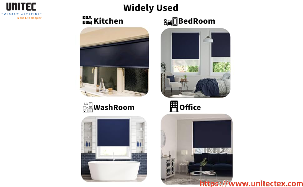 Blackout roller blinds full coverage