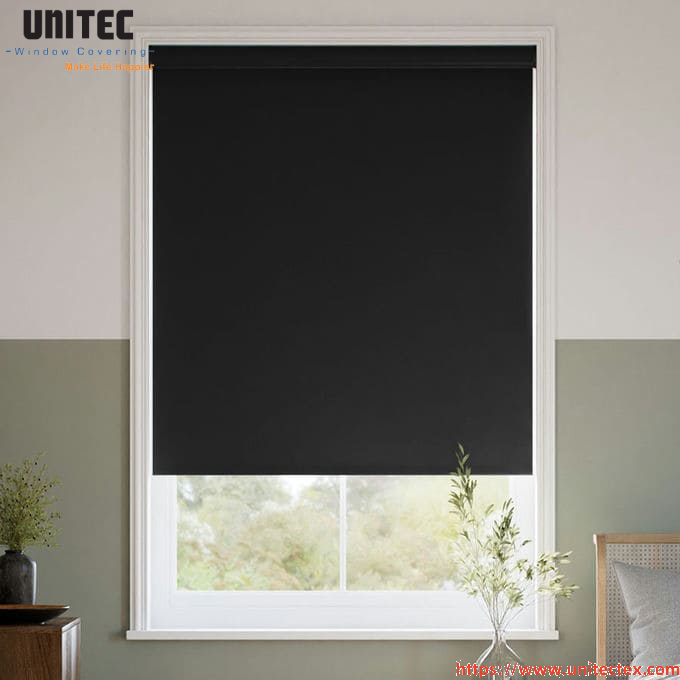affordable black blackout roller shades