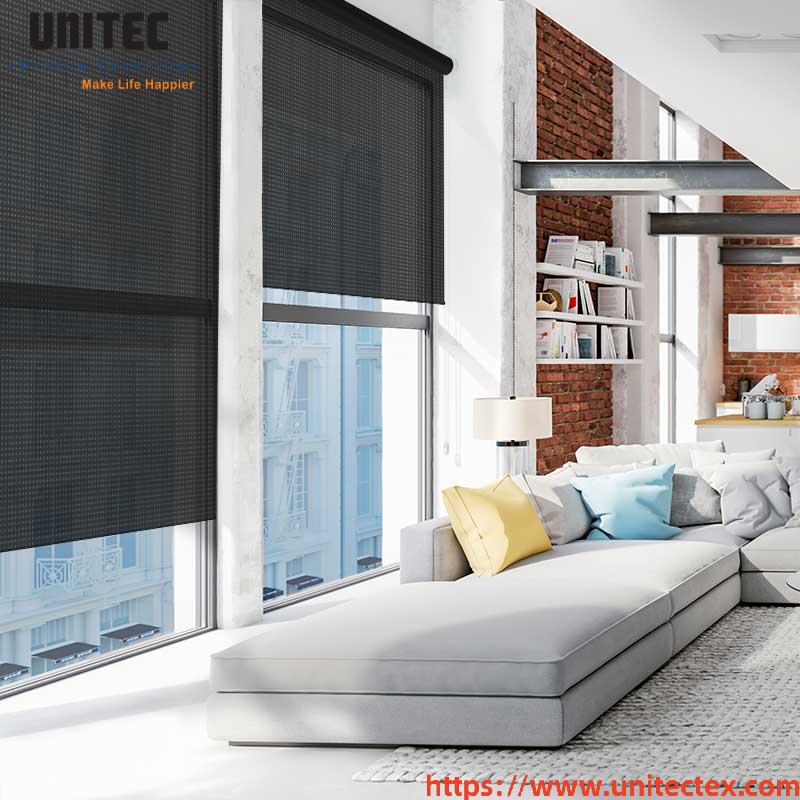 eco-friendly black blackout roller blinds