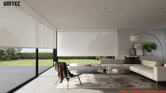 custom roller shades for large windows