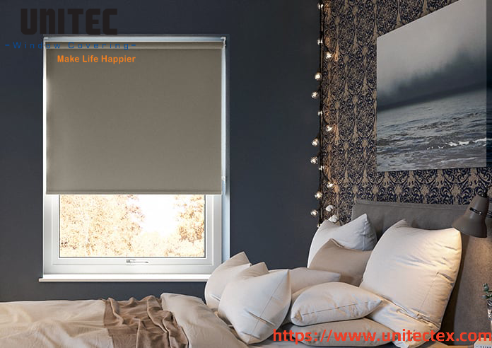 black blackout roller blinds for bedroom