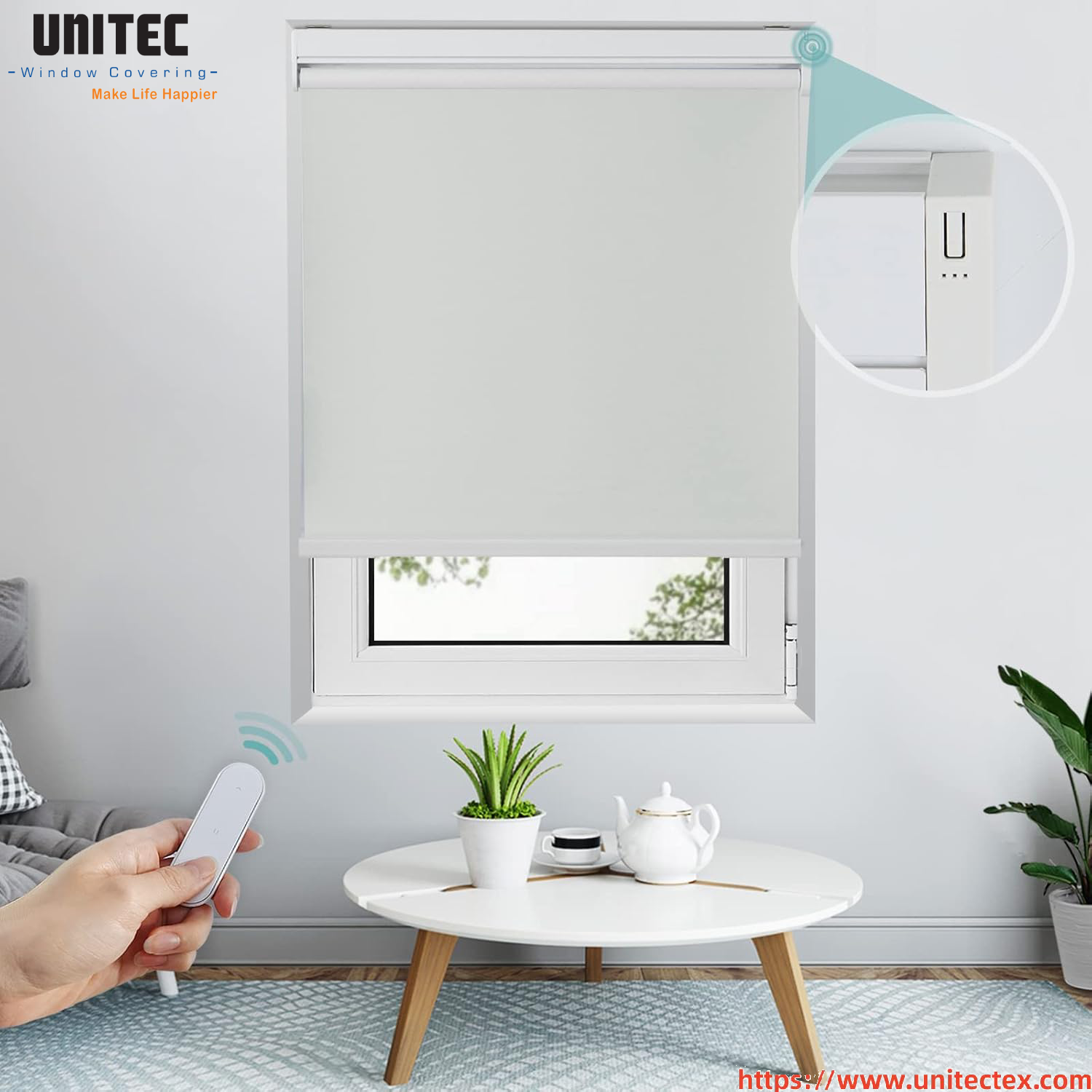 Blackout roller blinds full coverage