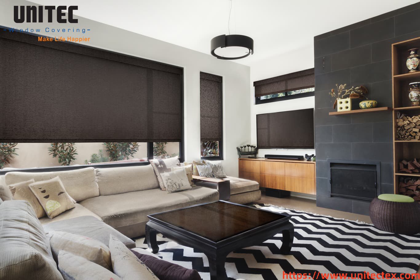 modern roller window treatments