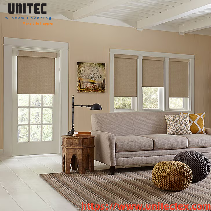 white high blackout roller blinds