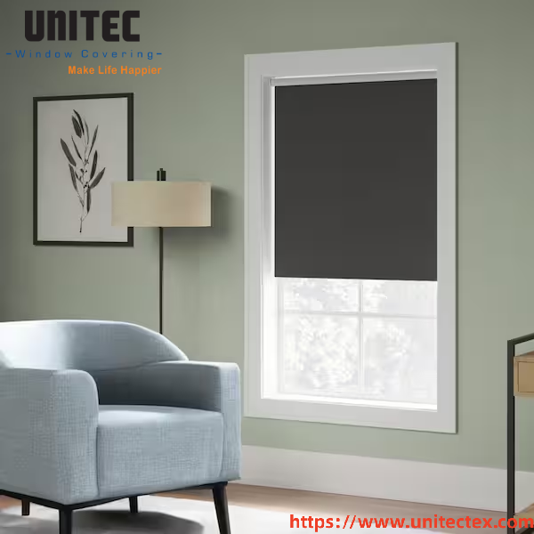 black high blackout blinds