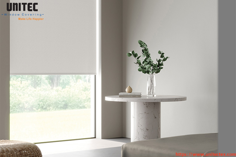 best white blackout blinds with texture