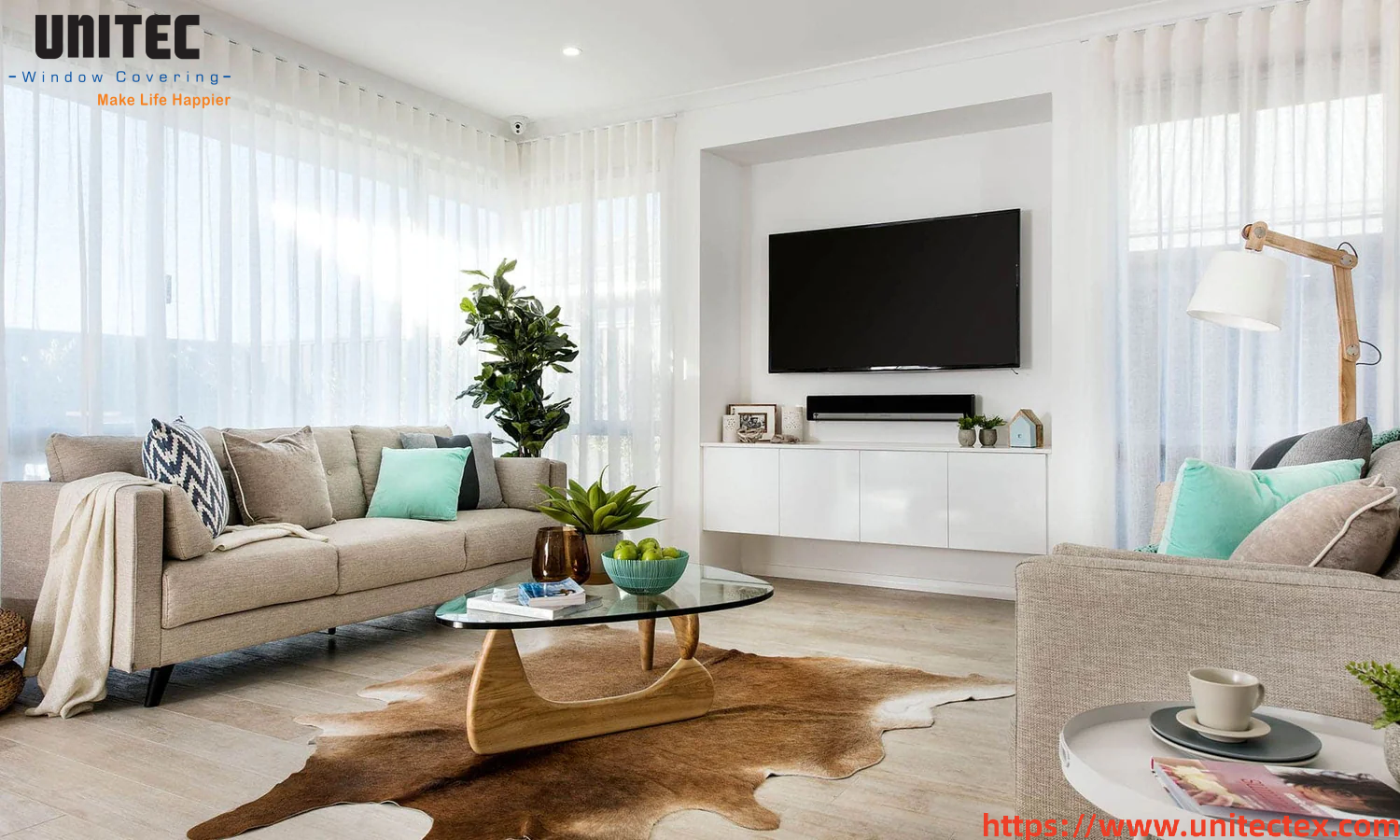 sheer curtains with modern design