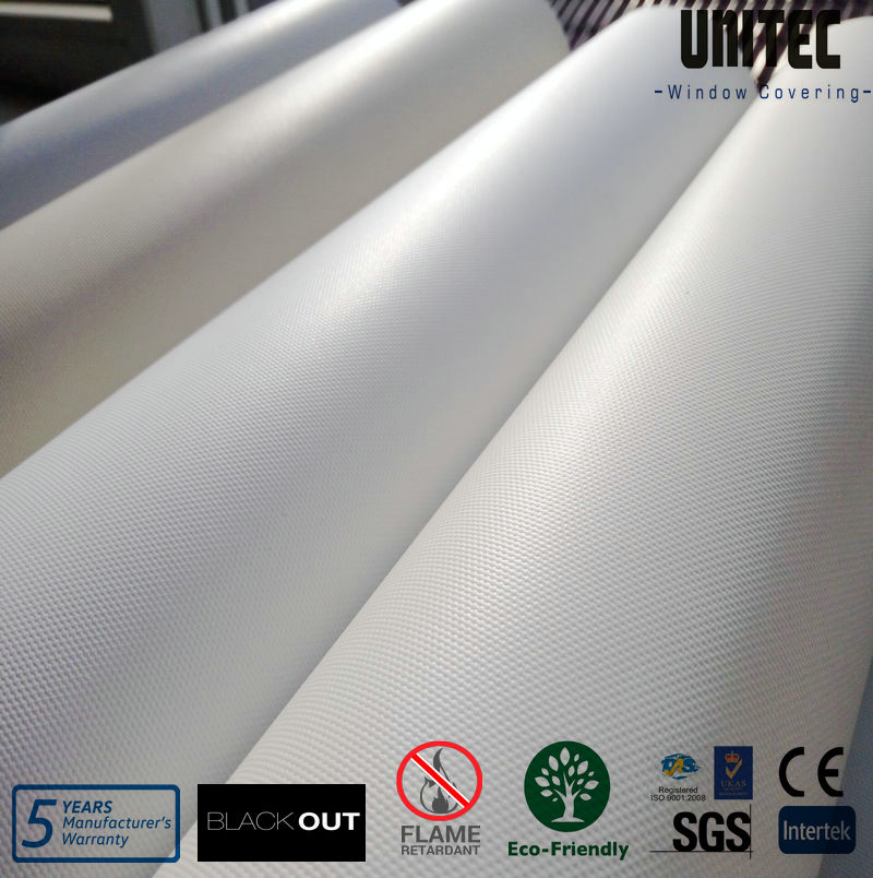 High material fiberglass PVC opaque roller blind URB3501