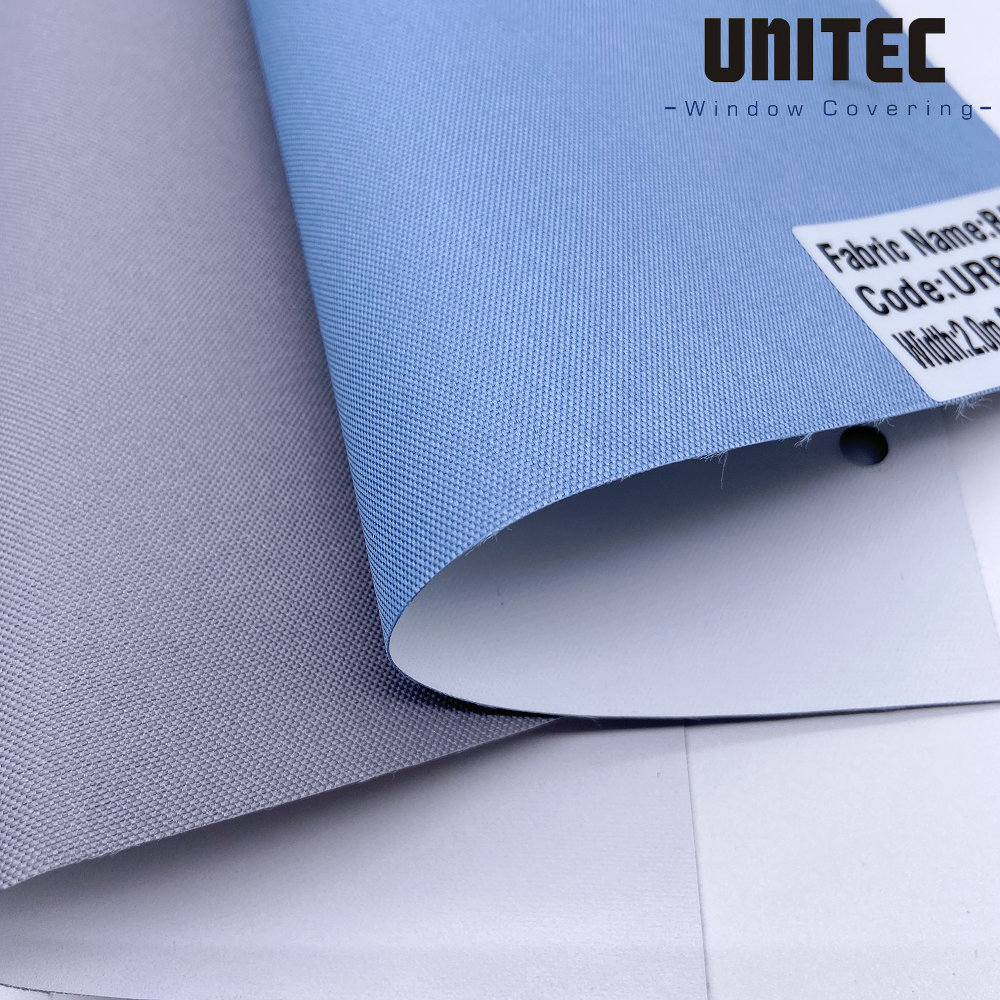 BAY Fabric for Blinds URB30 Roller Blackout White Foam Backing UNITEC-China