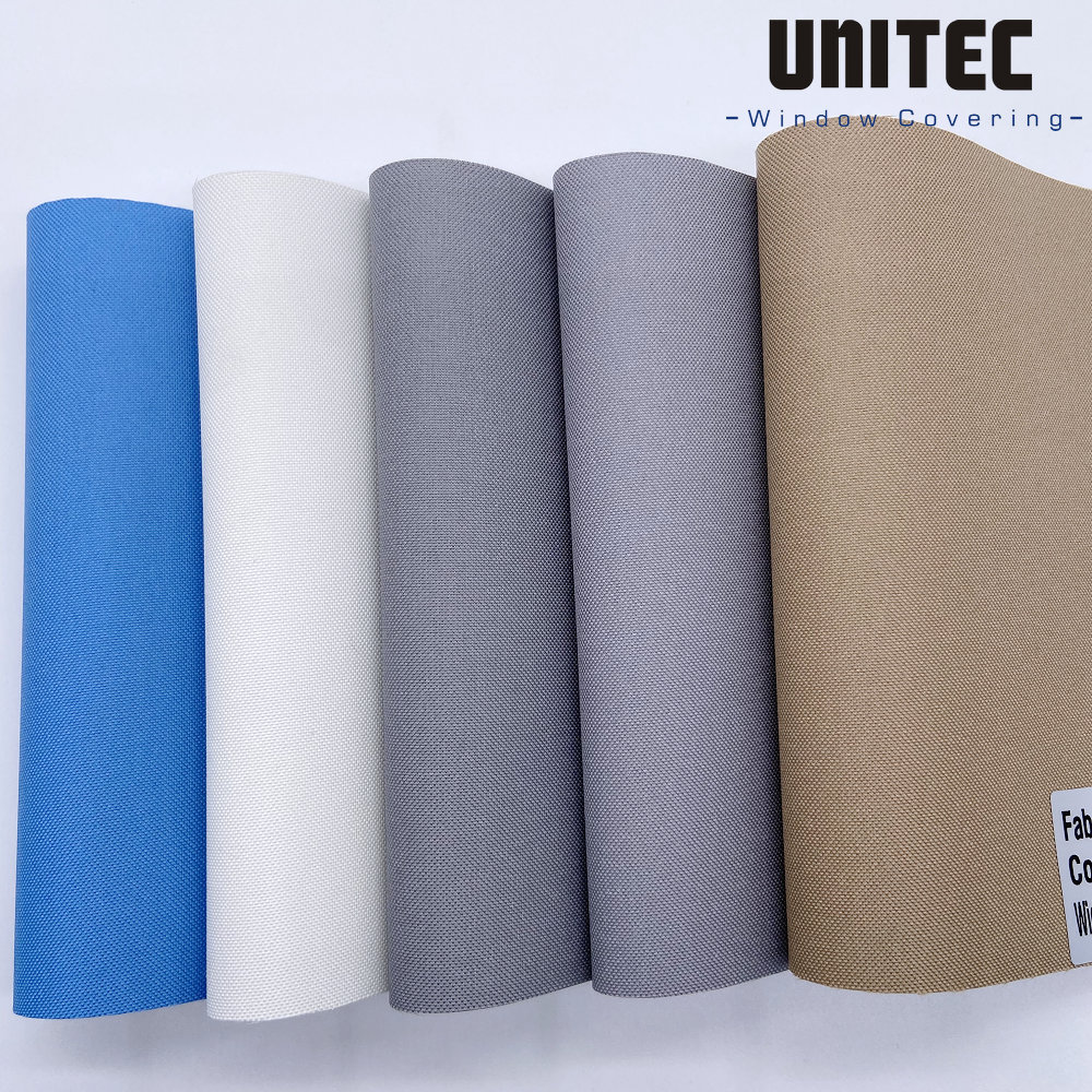 BAY Fabric for Blinds URB30 Roller Blackout White Foam Backing UNITEC-China