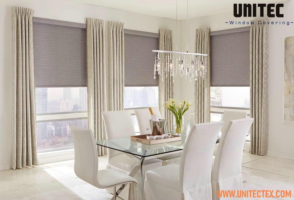 Bulk black roller blinds fabric