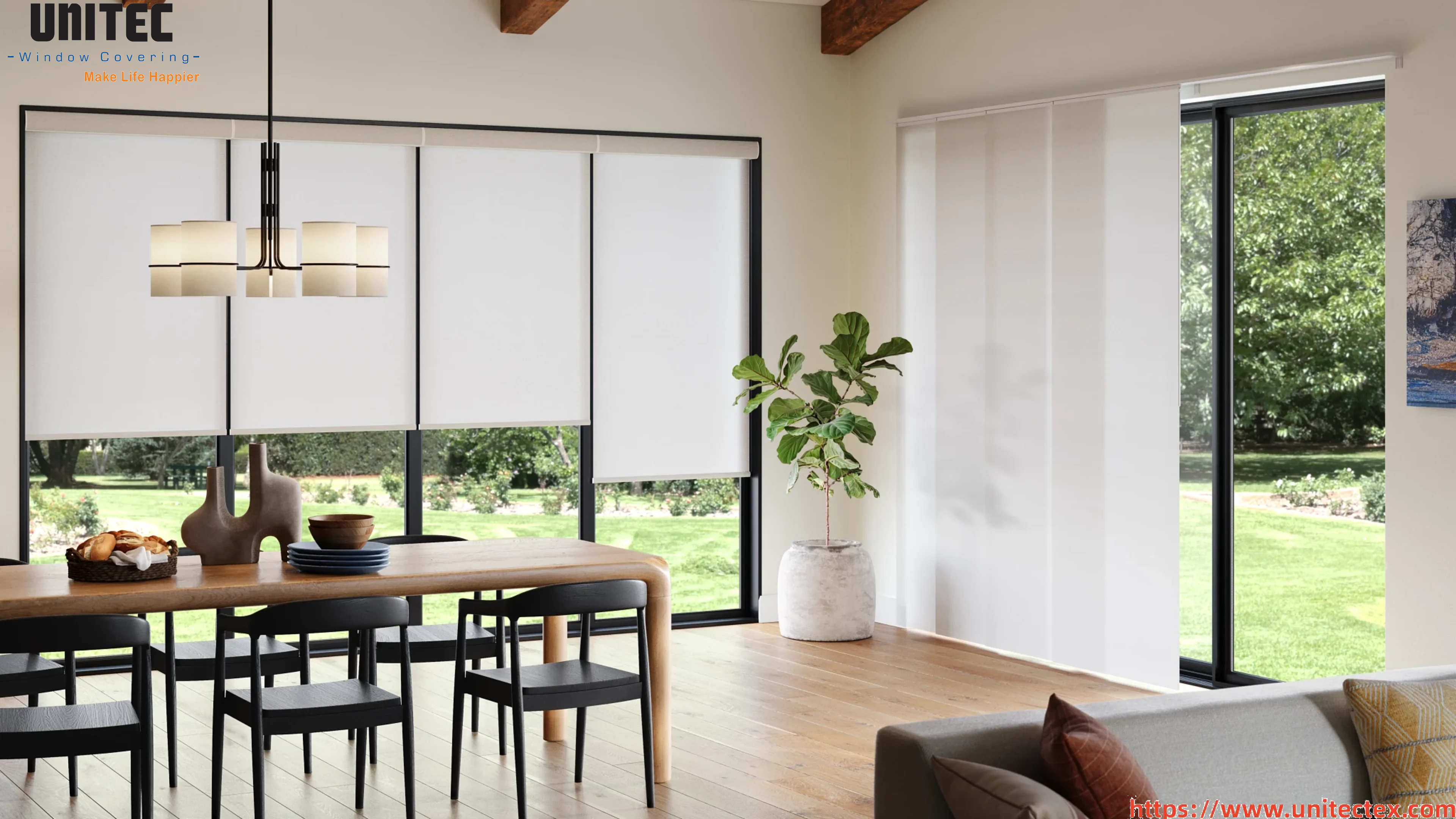 Bulk black roller blinds fabric