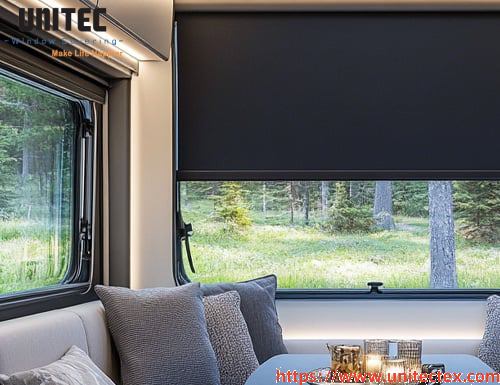 Bulk black roller blinds fabric