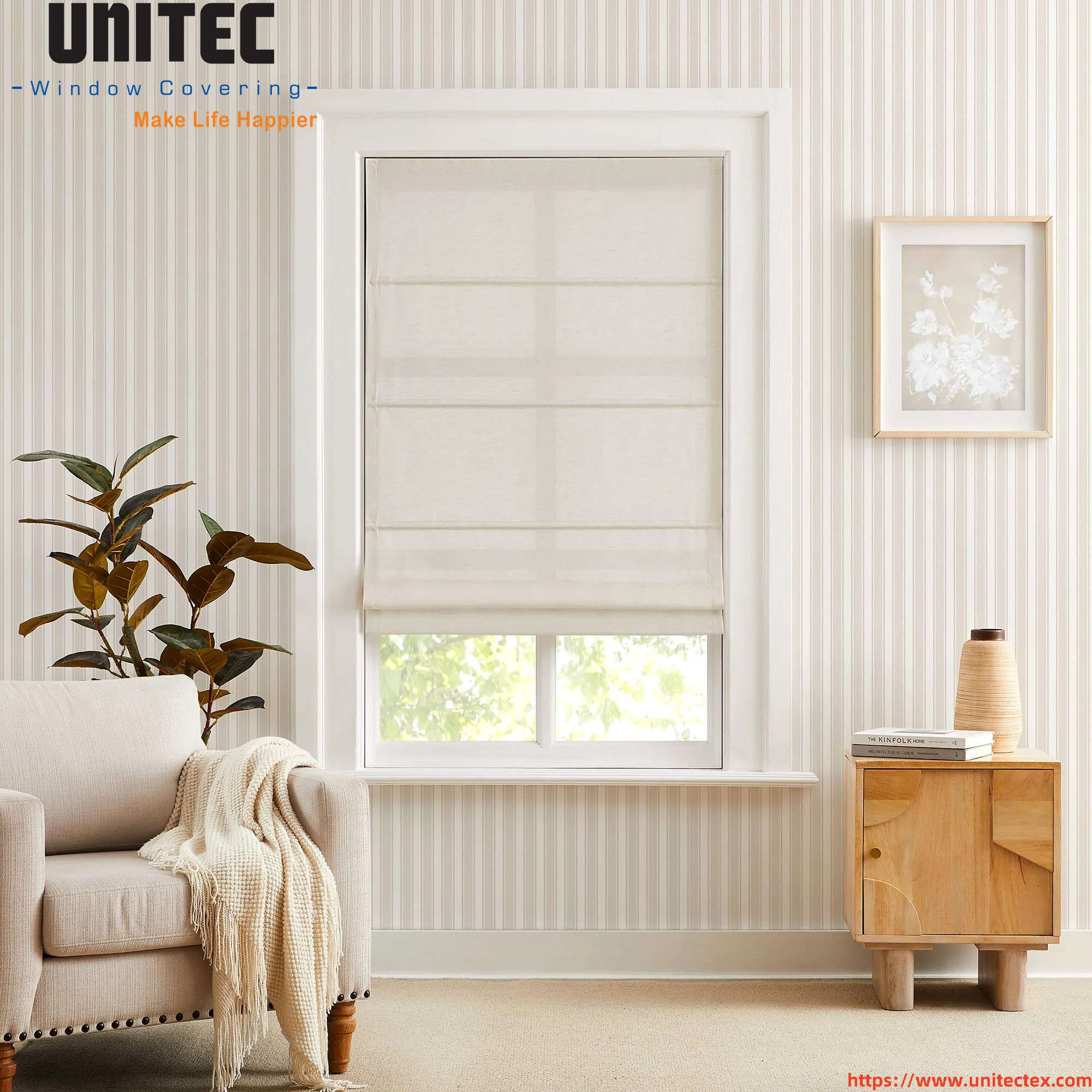 sheer roman shades
