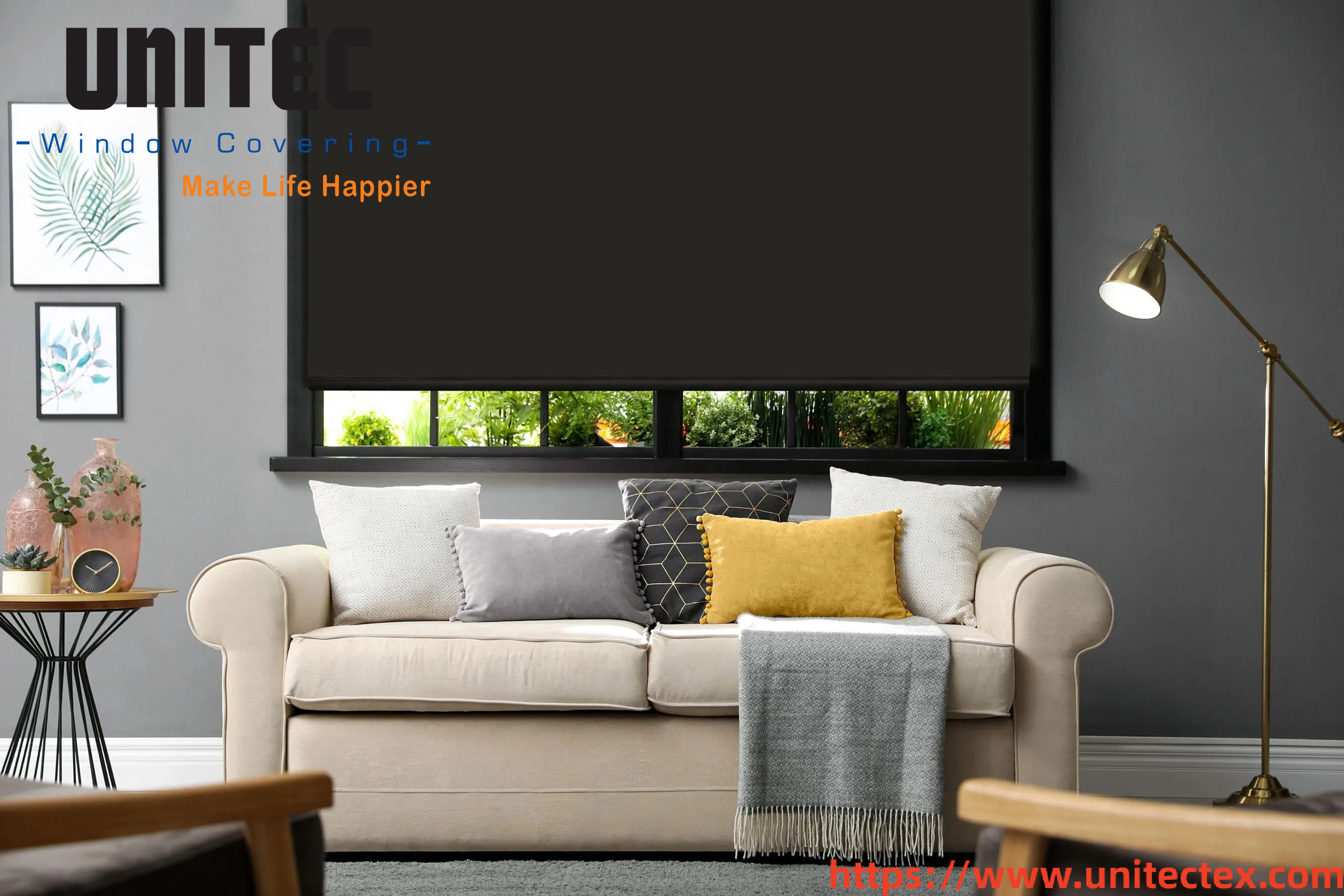 black blackout roller blinds for bedroom