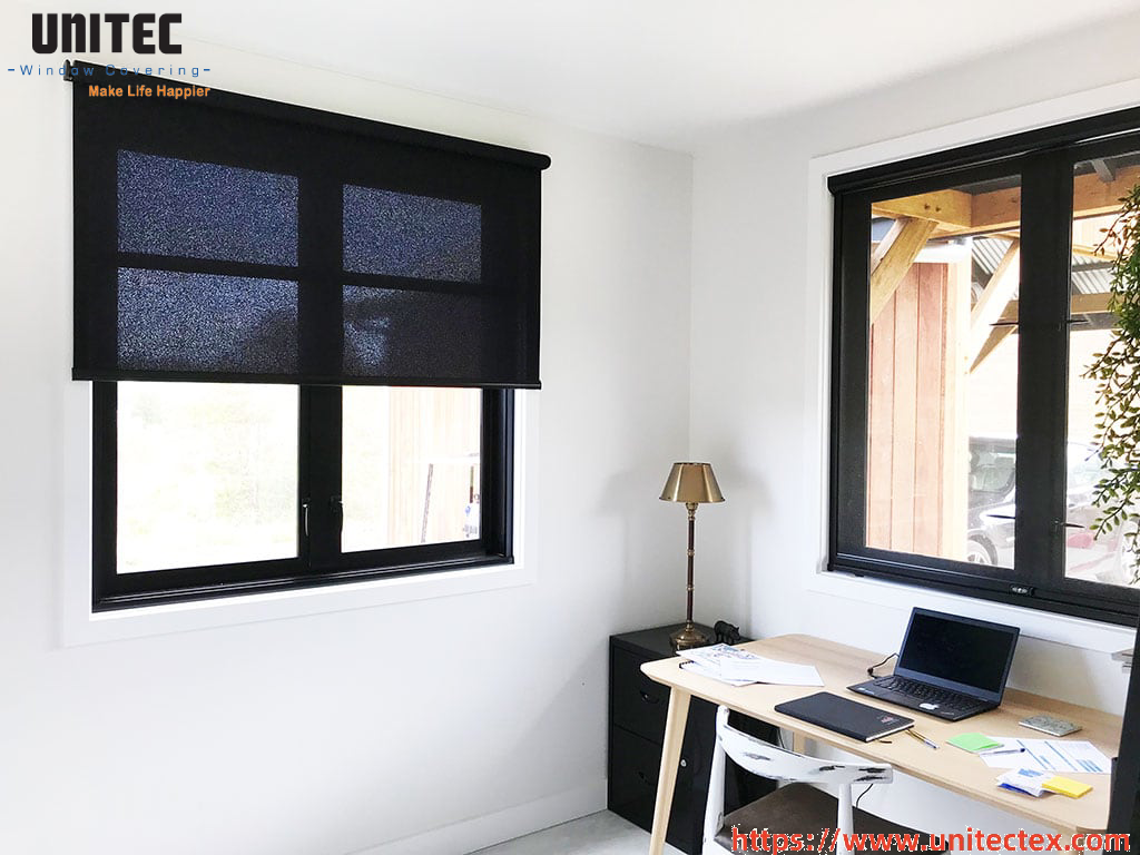 Environmentally Friendly Black Roller Blinds