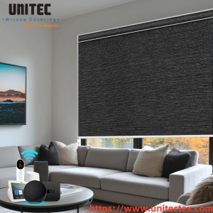 black 100% blackout roller blinds