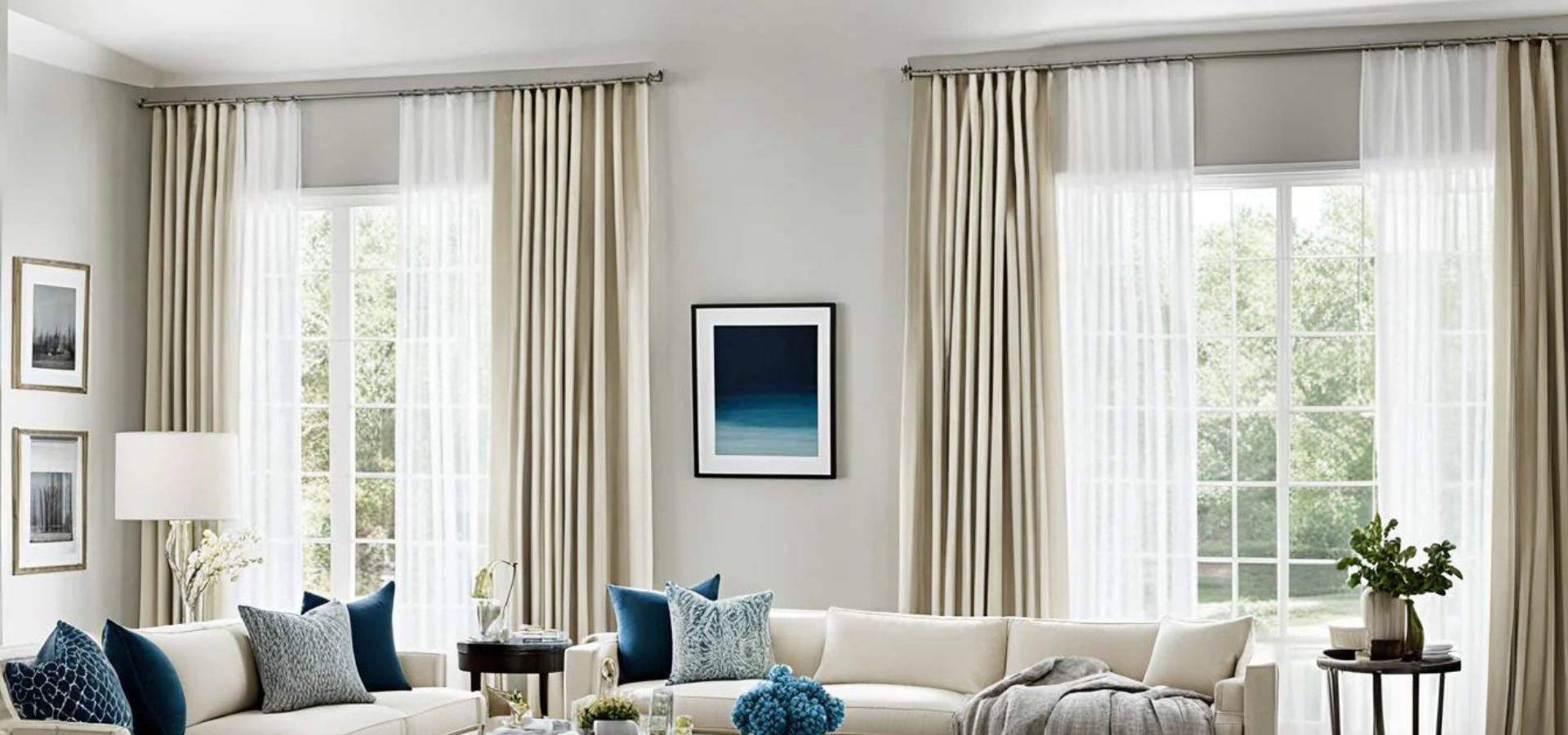 sheer curtains with modern design
