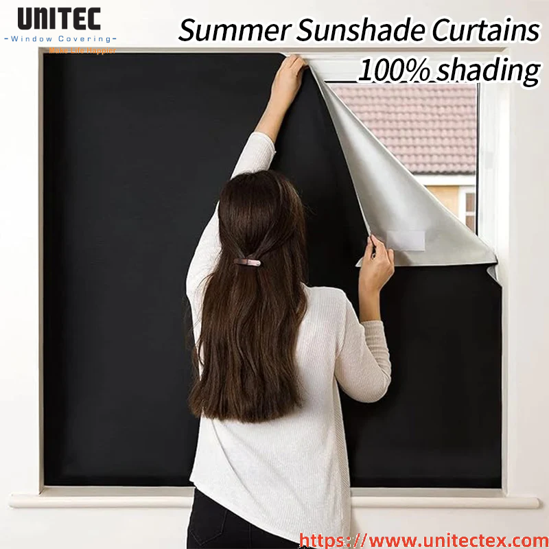 Black Light-Blocking Window Blinds