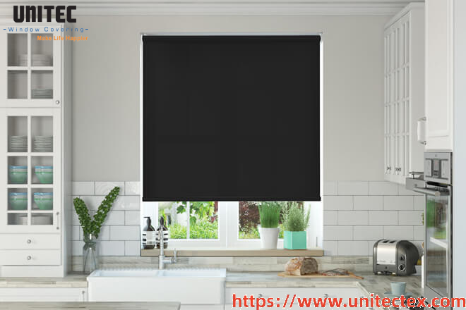 Black Solar Roller Blind